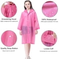 thumbnail image 5 of Ponchos Chubasqueros para niños, Reutilizables, Chaquetas de Lluvia para niños y niñas, Emergencia con Capucha para Viajes Familiares de Disney al Aire Libre, 5 of 5