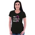 thumbnail image 4 of We Can Beat Breast Cancer Awareness Womens Fitted Plus Size Graphic Tee Brisco Brands 2X, 4 of 5