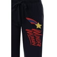 thumbnail image 3 of DC Womens' Wonder Woman Classic Star Stripe Logo Sleep Pajama Pants, 3 of 5