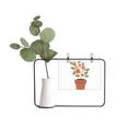 thumbnail image 1 of Fleur en Pot Simple Cadre Photo en Métal Cerac Vase Décor, 1 of 3
