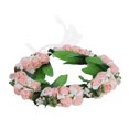 thumbnail image 1 of Blantye Corona de Flores Artificiales Corona Guirnalda Diadema niña Accesorios para el Cabello Sombreros para Suministros de Boda(Rosado), 1 of 14