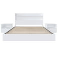 thumbnail image 2 of Nexera Harper 4-Piece Floating Platform Bedroom Set, White, Double, 2 of 7