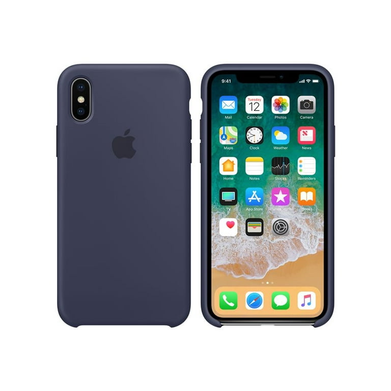 Apple iPhone X ブラック　カバー付き Apple Silicone Case for iPhone X - Midnight Blue - Walmart.com