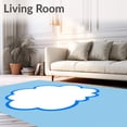 thumbnail image 2 of ODIKA 8'x10' Machine Washable Non-Slip Area Rug, Dreamy Floating Sky Wonderland Cartoon Shaped Floor Decoration High Traffic Rug, Blue, 720096, 2 of 3