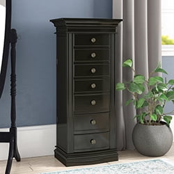 Hives & Honey Landry Black Jewelry Storage Armoire
