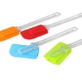 thumbnail image 6 of 4pcs transparent handle soft silicone spatula-red + orange + blue + green, 6 of 6