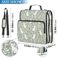 thumbnail image 2 of FORMRS Zipper Binder with Shoulder Strap 2-inch Ring 500 Sheet Capacity File Bag, Green Floral Cat Pattern, 2 of 5