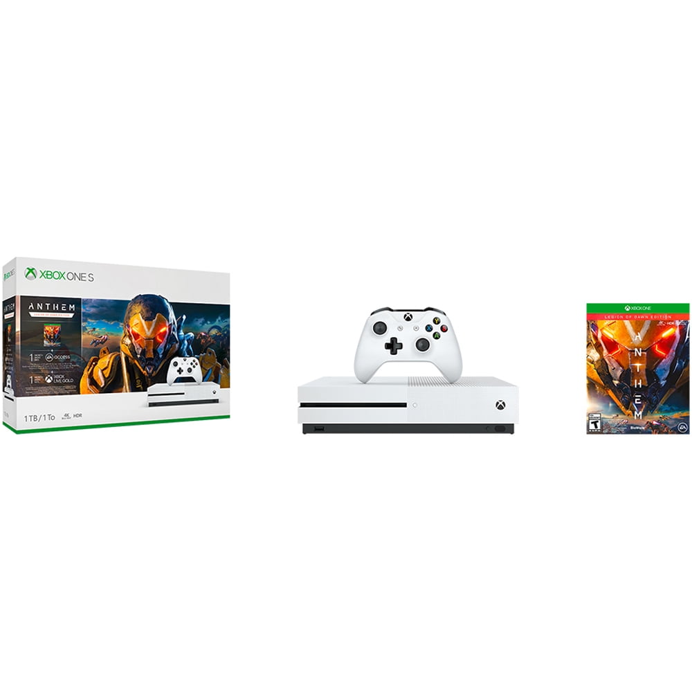 Vermindering intellectueel verwijderen Microsoft Xbox One S 1TB Console w/ Anthem Legion of Dawn Bundle  (234-00938) + Rockstar Games Red Dead Redemption 2 + Microsoft Xbox  Wireless Controller - Walmart.com