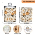 thumbnail image 5 of Yayeee 2 Pack Qtip Holder Bathroom Cotton Swab Canister with Lid Clear Dispenser Set, Beige Fall Books, 5 of 6