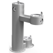 Elkay Lk4420dbfrk 40-5/16" Floor Mounted Ada Outdoor Rated Bi-Level Drinking Fountain -