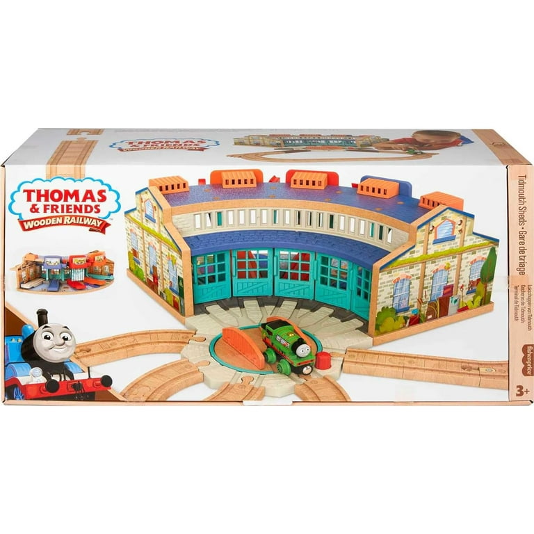 Wooden sales railway set