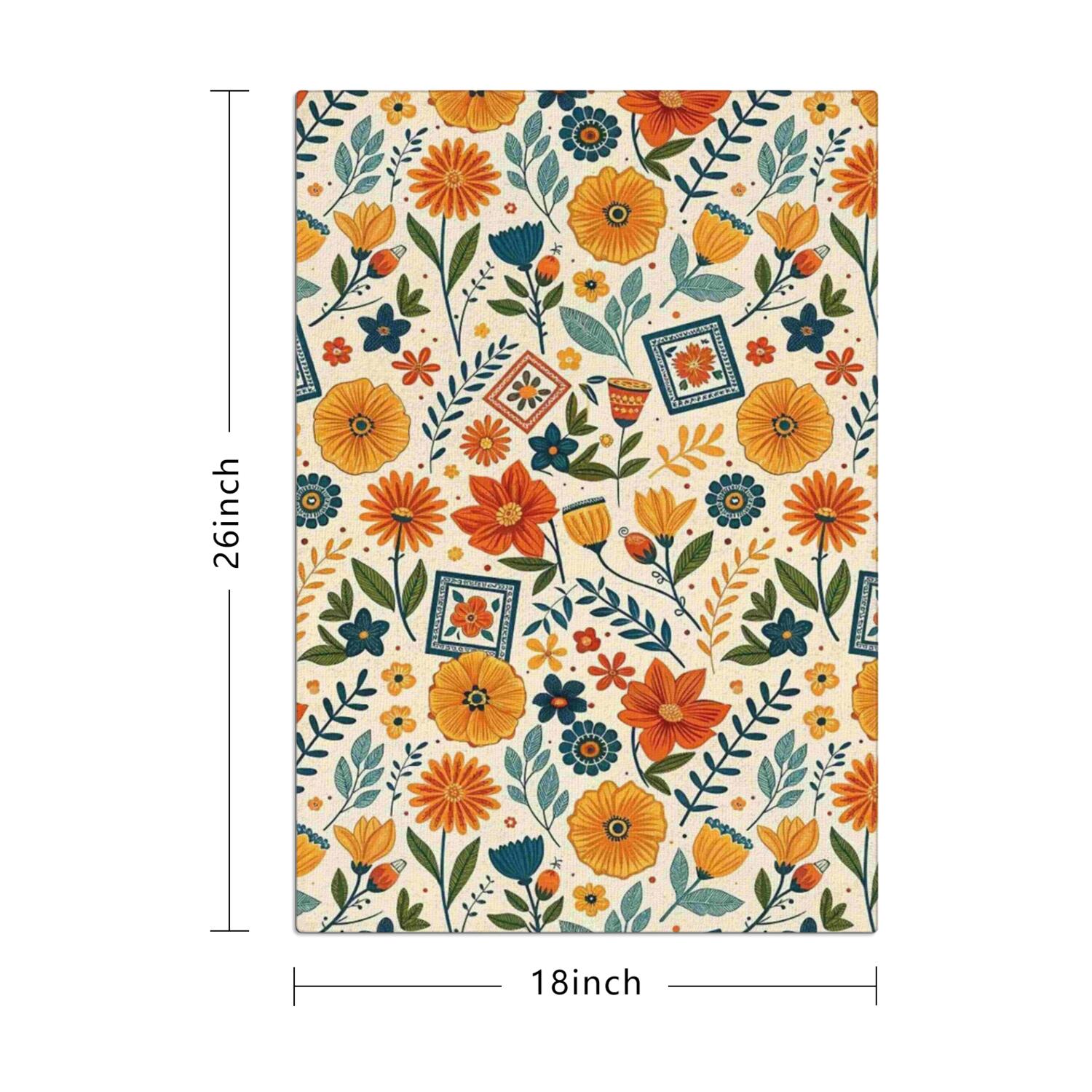 6 Pcs Funny Kitchen Towels,Pioneer Flower Microfiber Dish Towels,Kitchen Tea Towels,Kitchen Towel Set (18" X 26")