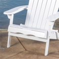 thumbnail image 2 of Afuera Living Outdoor Rustic Acacia Wood Folding Adirondack Chair in White, 2 of 16