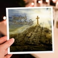 thumbnail image 7 of 3drose, Easter Cross on the Hill with the Suns Rays Shining down Digital Composition, 6 Greeting Cards with Envelopes, 7 of 7
