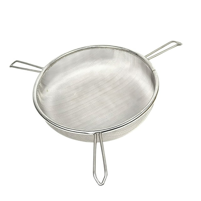 Almencla Beekeeping Honey Strainer 10" Dia Stainless Steel with 3 Arms Handle