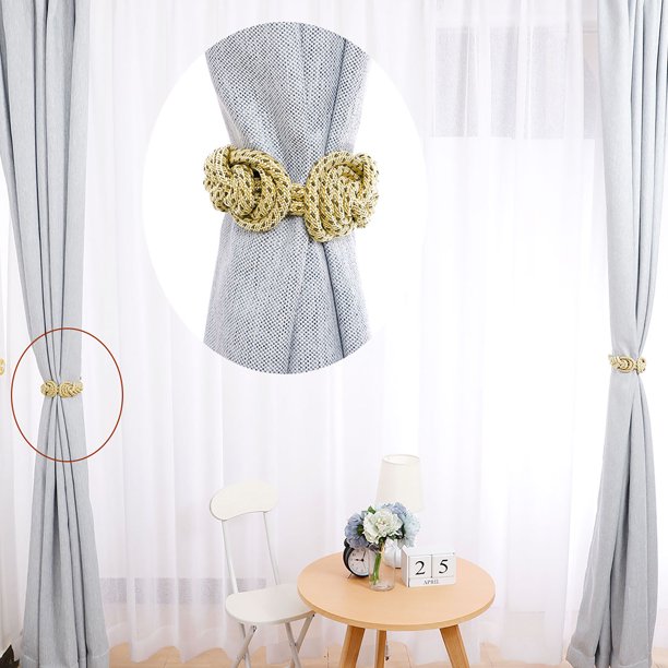 2pcs Curtain Tieback 32" Holdbacks Decorative Rope Tiebacks Curtain