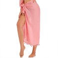 thumbnail image 4 of Women Sarongs Bikini Cover Ups Solid ColorBeach Wrap Sun Protection Quick-drying Bikini Cover Up For Women, 4 of 9