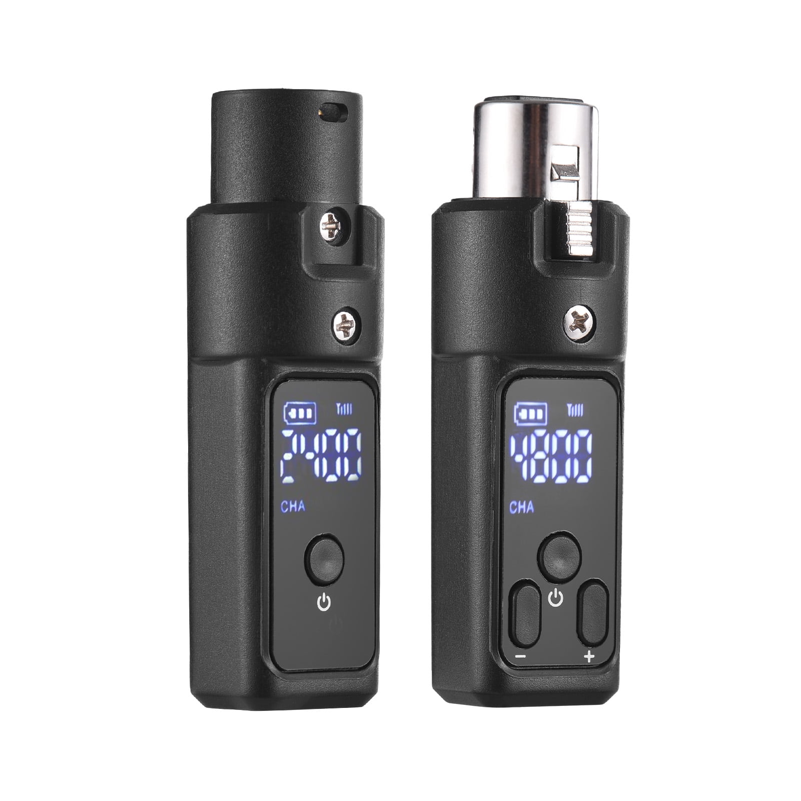 Microphone Wired to Wireless 2.4G Microphone Wireless Xlr Transmitter and Receiver Rechargeable Wireless Mic System for 48V Condenser Microphones Audio Mixer Electric Guitar Bass Speaker Wireless