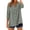 Green, variant on 3/4 Sleeve Button Down Shirts for Women Gingham Plaid Striped Tops Summer V Neck Casual Loose Blouse Lightweight Breathable Tunic Tops for Daily Office Vacation Weekend Red 2XL