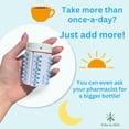 thumbnail image 4 of Take-n-Slide Reusable Pill & Medication Tracker, Peel & Stick to Bottle, White, 2-Pack, 4 of 7