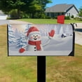 thumbnail image 3 of the Snowman Greeting Mailbox Covers Magnetic Letter Box Wrap Standard Size 21x18 Inch Mailbox Decor Post Letter Box Decoration for Outdoor Garden Yard, 3 of 5