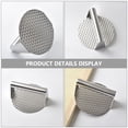 thumbnail image 4 of Presse à Burger Ronde en Acier Inoxydable Presse à Burger Plaque de Cuisson Presse à Hamburger Presse pour Gril pour BBQ, 4 of 8