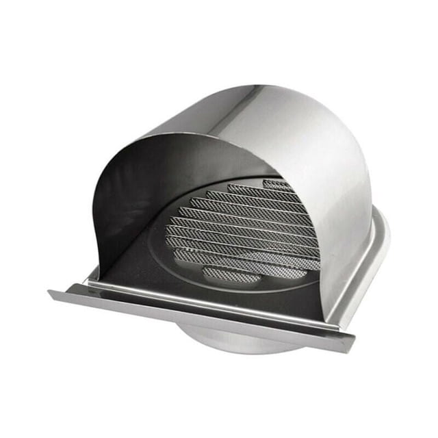 Ventilación de escape resistente a la intemperie con malla de acero inoxidable, sistema de ventilación de aire de fácil instalación para uso en interiores y exteriores, diseño de púas de material