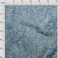 thumbnail image 3 of oneOone Georgette Viscose Blue Fabric Leaves Craft Projects Decor Fabric Printed By The Yard 42 Inch Wide, 3 of 6