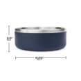 thumbnail image 2 of One Paw , Grand Bol pour Chien Double en Acier Inoxydable, 2.1L (71 OZ), 2 of 5