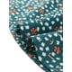 thumbnail image 5 of INSPIRAR CHIC Blusa sin mangas para mujer con volantes, estilo de oficina, blusas florales vintage de los años 50, L Azul Verde-Floral, 5 of 6