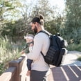 thumbnail image 5 of Bolsa para pañales para papá: mochila militar estilo Molle hecha de poliéster resistente al agua 900D con correas extralargas más anchas, bolsa para pañales sucios, dispensador de toallitas para bebés, 5 of 5