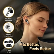 VEATOOL Bluetooth Headphones True Wireless Earbuds 65H Playback Power Display Earphones with Wireless Charging Case IPX7 Waterproof in-Ear Earbuds with Mic for TV Smart Phone Computer Laptop