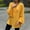 Yellow, variant on Women's Long Sleeve Pullover Solid Color Casual Comfort Round Neck with Ruffled Detail