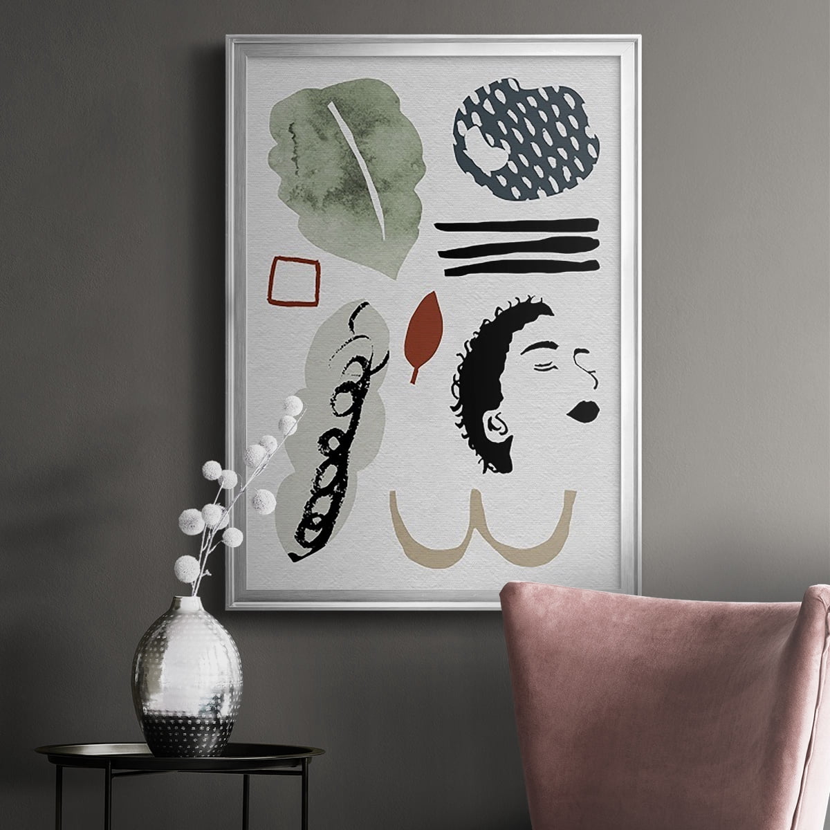 Collected Mindfulness III Premium Framed Print, in Gold, Black, or Silver - Ready to Hang