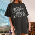 thumbnail image 4 of Blusa de manga corta de verano con estampado de sol y luna gótica vintage para mujer Fridja zx2132, 4 of 6