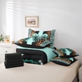 thumbnail image 6 of Erosebridal Cute Coquette Bows Kids 7-Piece Twin Bedding Sets For Cheetah Pattern Lover,Chic Leopard Print Bedding Comforter Set,Reversible black, 6 of 7