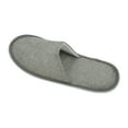 thumbnail image 5 of Unique Bargains 1 Pair Disposable Slippers Foldable Linen Closed Toe Slippers Hotel Slippers for Family Gray, 5 of 5