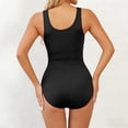 thumbnail image 5 of Women’s Backless Shapewear Bodysuit – Sleeveless Tummy Control Thong Bodysuit Shapewear Snap Bodysuit Tummy Control Butt Lifter Sleeveless Body Shaper Seamless Jumpsuit Black XXL, 5 of 6