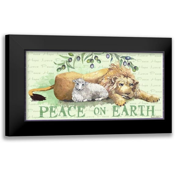 Phillips, Anita 14x9 Black Modern Framed Museum Art Print Titled - Peace on Earth