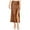 Brown, variant on Women Satin Midi Skirt High Elastic Waisted Pleated Slim Fit Skirts Casual Elegant A Line Cocktail Party Skorts