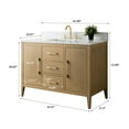 thumbnail image 6 of Vanity Art 48" Single Sink Bathroom Vanity Cabinet with Ceramic Countertop, 6 of 10