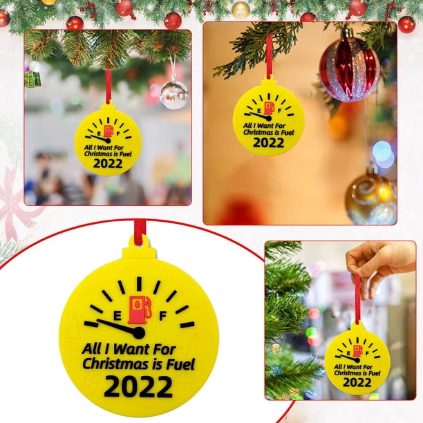 Adornos Navideños onlyliua Liquidación de Rebajas de Hoy Gasolinera de Papá Noel No Necesita Regalos