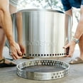 thumbnail image 3 of Solo Stove Yukon 27" Smokeless Fire Pit + Stand, Natural Wood Burning, 304 Stainless Steel, 3 of 5