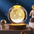 thumbnail image 3 of 3D Planets Crystal Ball Engraved Miniature Model Night Light Home Office Decor, 3 of 7