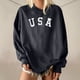 thumbnail image 5 of Las mujeres rematan la blusa ocasional de las camisas del suéter de la impresión de la letra de la manga larga Pompotops  gfhjh10894, 5 of 8