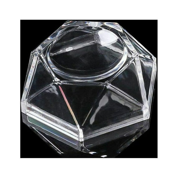 1Pc Acrylic Crystal Ball Stand, Clear Geometry Acrylic Crystal Ball Base Acrylic Crystal Sphere Stand for Halloween Home Decorative Ball