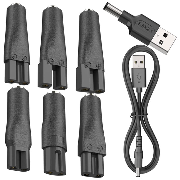 Juego de cable de alimentación Pinkind cargador USB de 5 V, 8 piezas