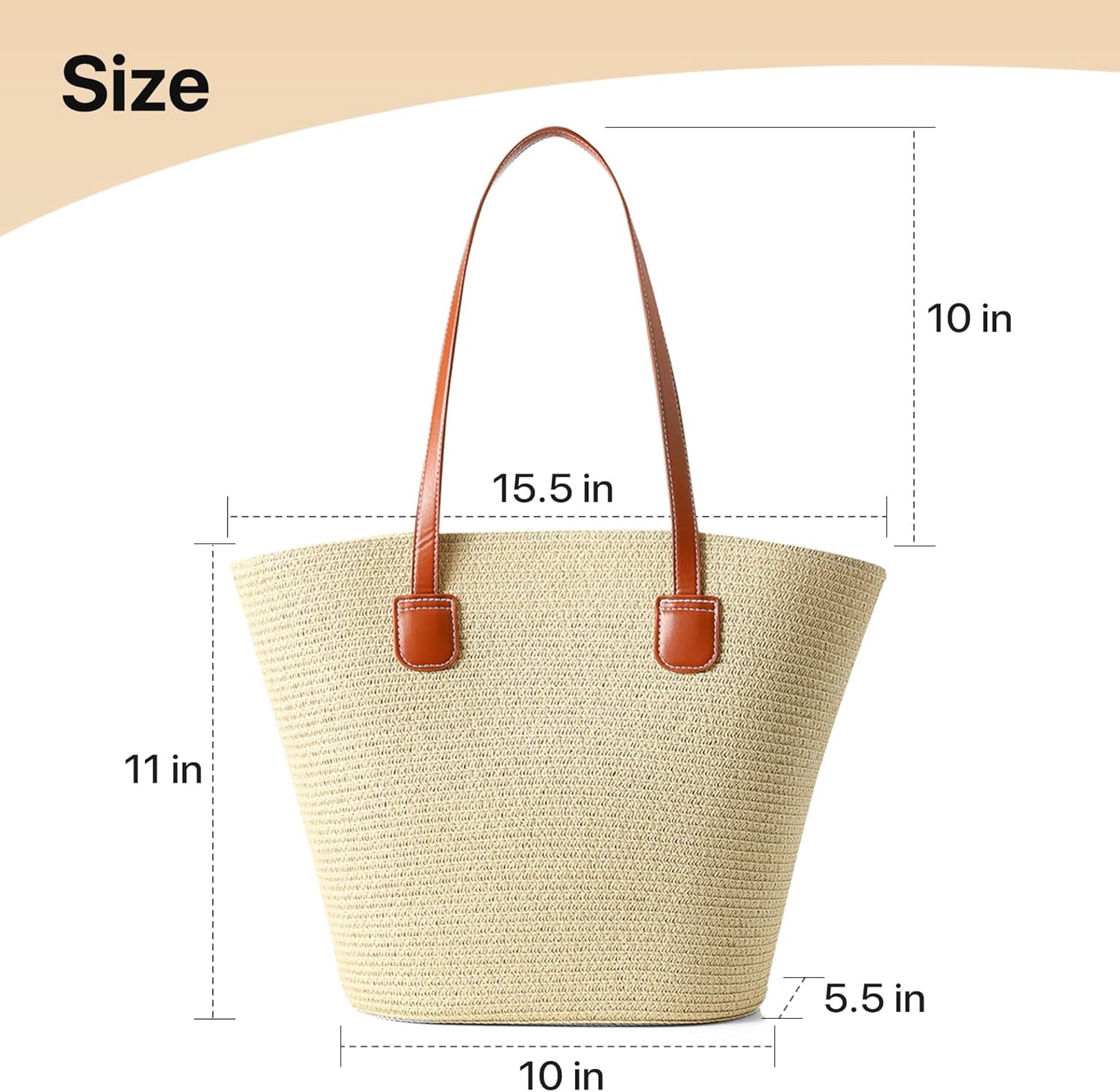 Straw Bags For Women | Travel Straw Totes Bag, Summer Woven Handmade, Shoulder Bag Handbag