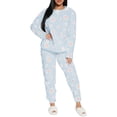 thumbnail image 4 of Conjunto de Pijama para Mujer Shendy Vendy Manga Larga Cuello Redondo con Estampado Transpirable, 4 of 4