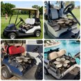 thumbnail image 6 of Golf Cart Seat Covers for 2 Seater,Gold Black Flower Microfiber Cart Seat Towel Blanket,Blossoming Botanical Prints Leaf Absorbent Breathable Non Slip Bench Seats Protector for Golf Course 51"x31", 6 of 9